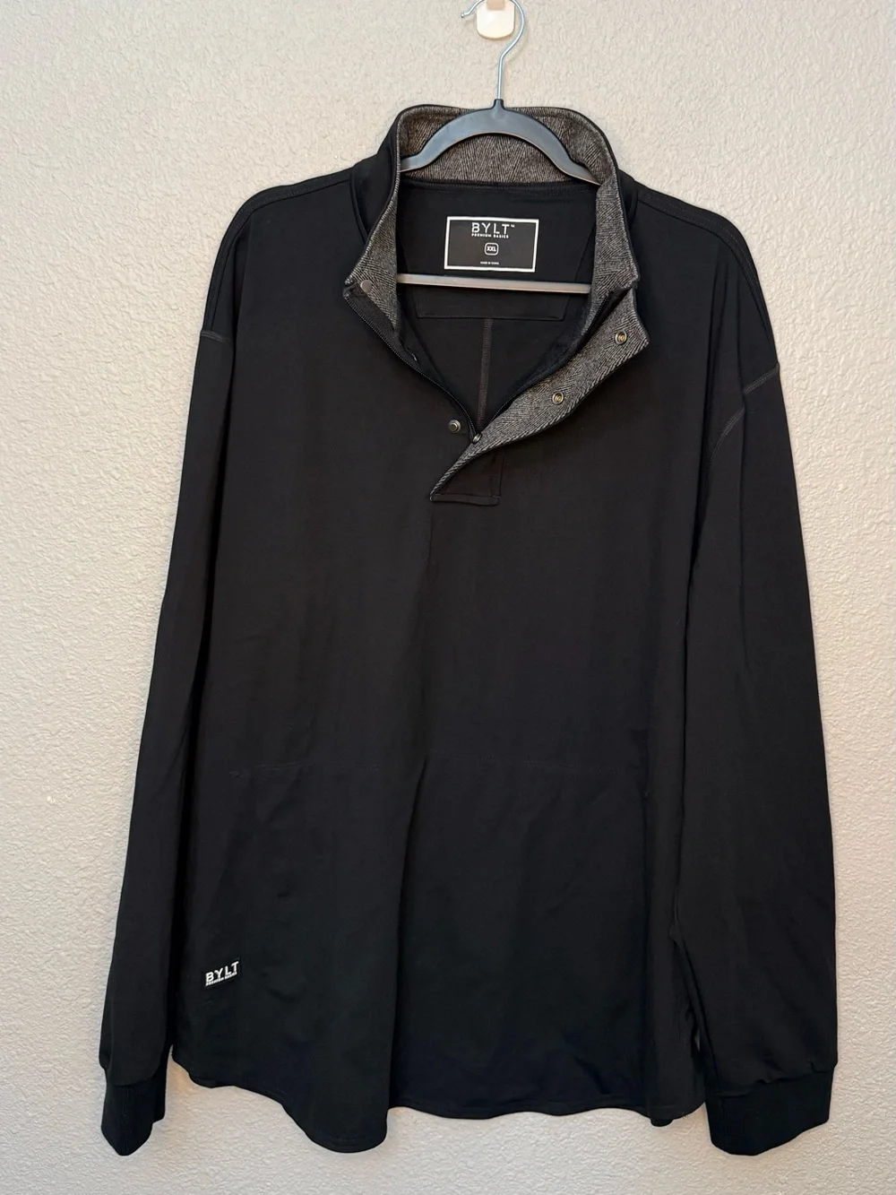 BYLT | Elite+ Fairway Drop-Cut Golf Pullover | Black | Size XXL